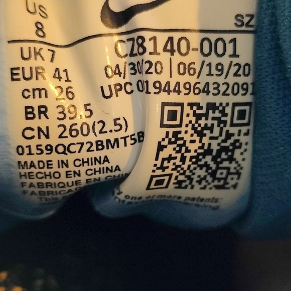 Nike Air Max 1 Multi Mix 2020 Phantom Black Starfish Sneakers Men's Shoes Size 8 - Picture 10 of 10